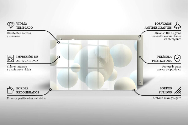 Tűzhelyvédő Modern 3D golyók