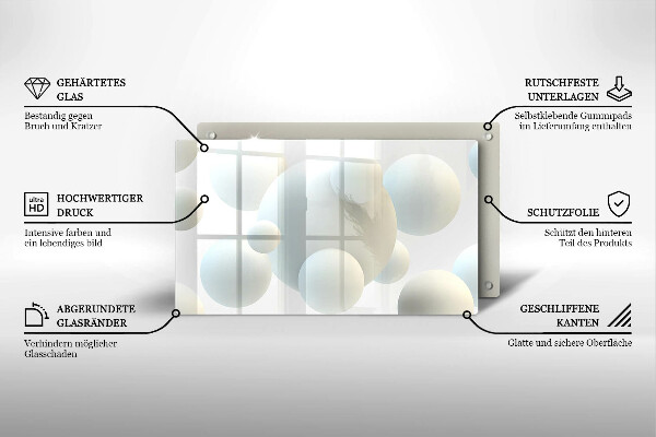 Tűzhelyvédő Modern 3D golyók