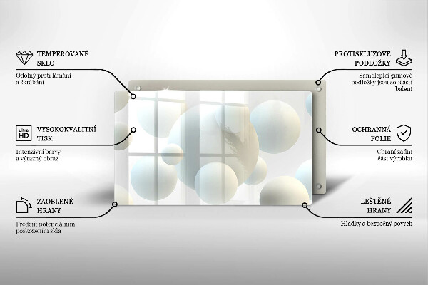 Tűzhelyvédő Modern 3D golyók