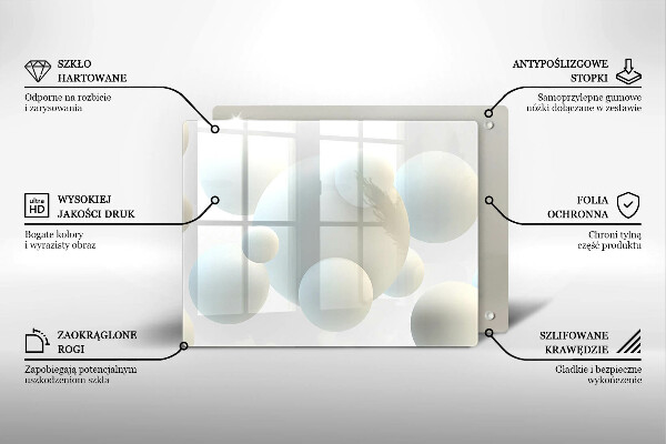 Tűzhelyvédő Modern 3D golyók