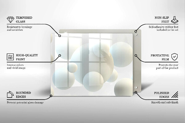 Tűzhelyvédő Modern 3D golyók