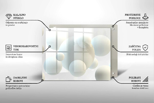 Tűzhelyvédő Modern 3D golyók