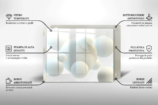 Tűzhelyvédő Modern 3D golyók