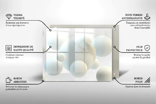 Tűzhelyvédő Modern 3D golyók