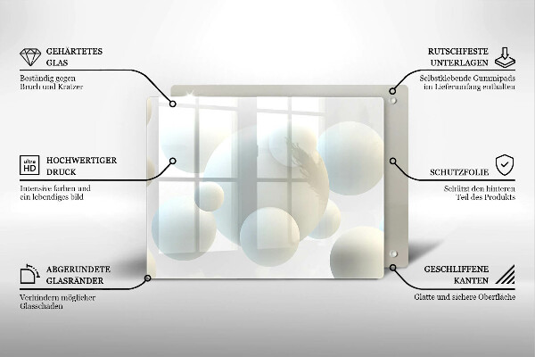 Tűzhelyvédő Modern 3D golyók