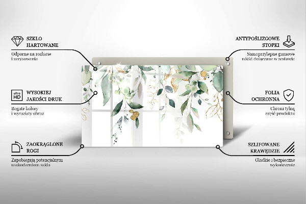 Tűzhelyvédő Akvarell levelek