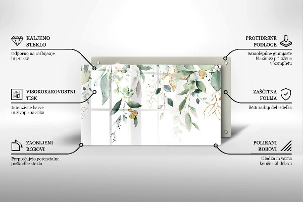 Tűzhelyvédő Akvarell levelek
