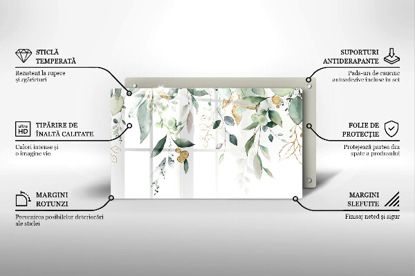 Tűzhelyvédő Akvarell levelek