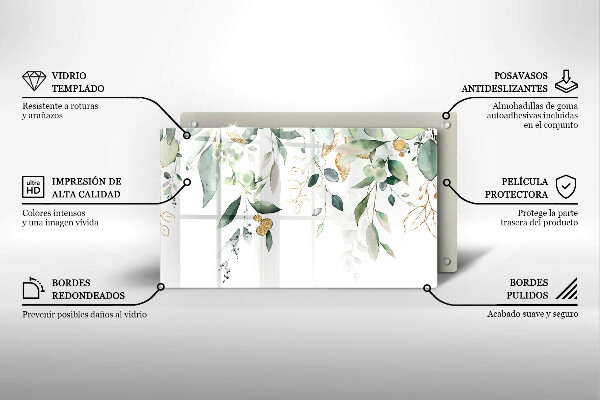 Tűzhelyvédő Akvarell levelek