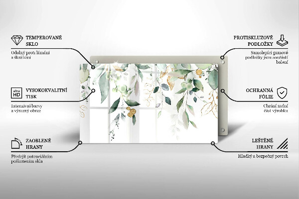 Tűzhelyvédő Akvarell levelek