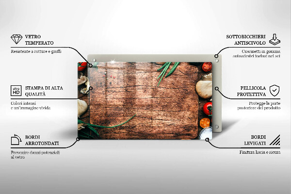 Tűzhelyvédő Fa konyhai tábla