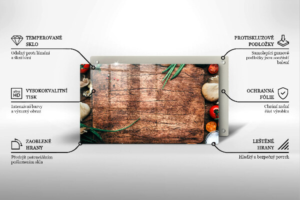 Tűzhelyvédő Fa konyhai tábla