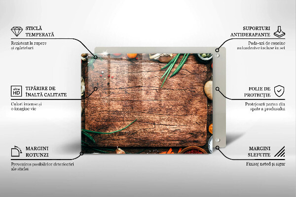 Tűzhelyvédő Fa konyhai tábla