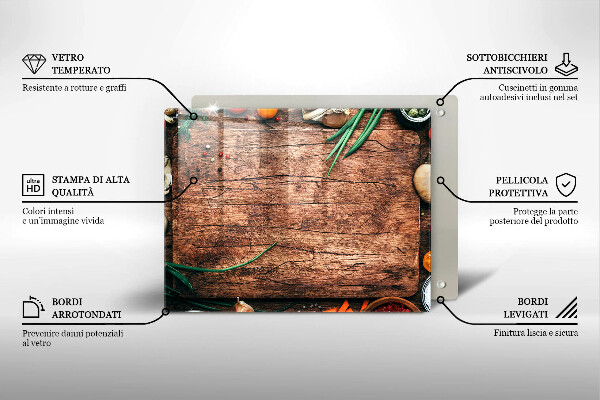 Tűzhelyvédő Fa konyhai tábla