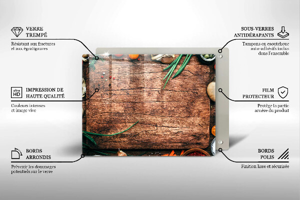 Tűzhelyvédő Fa konyhai tábla
