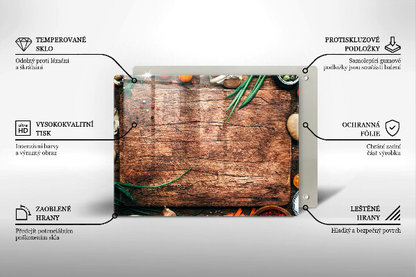 Tűzhelyvédő Fa konyhai tábla