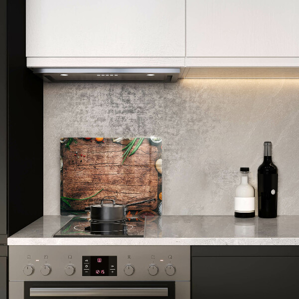 Tűzhelyvédő Fa konyhai tábla