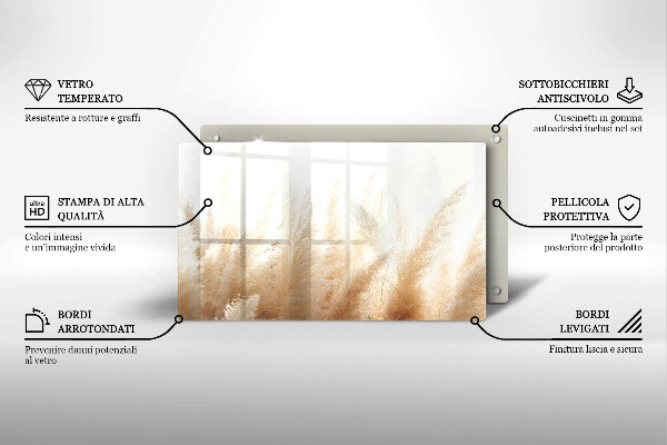 Tűzhelyvédő Pampa fű