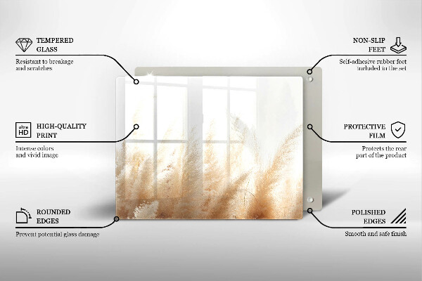 Tűzhelyvédő Pampa fű