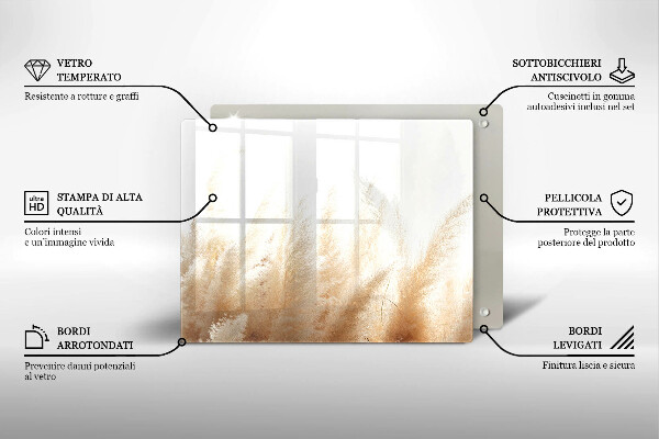 Tűzhelyvédő Pampa fű