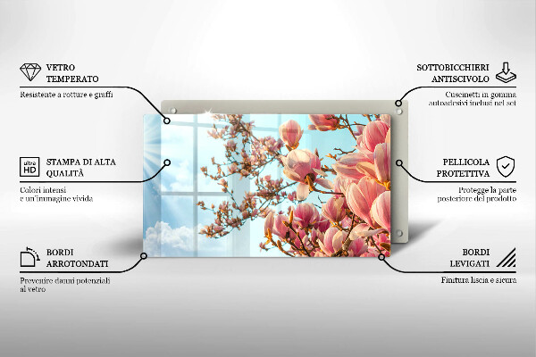Tűzhelyvédő Rózsaszín virágú fa