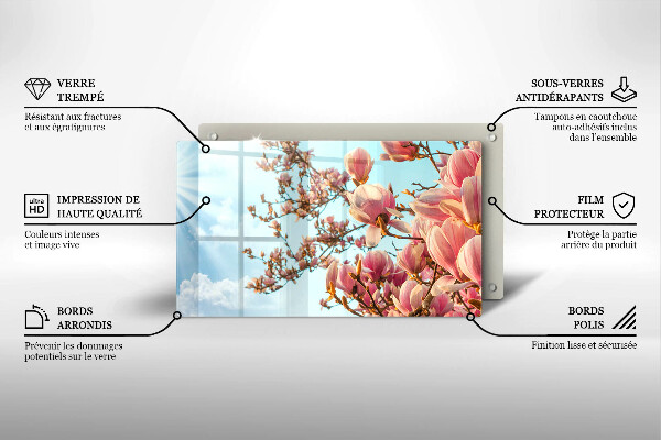 Tűzhelyvédő Rózsaszín virágú fa