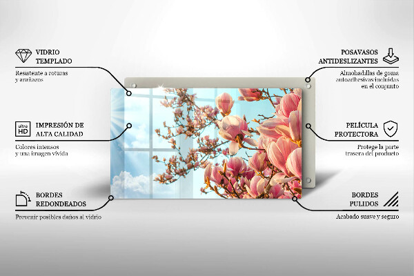 Tűzhelyvédő Rózsaszín virágú fa