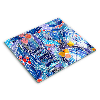 Tűzhelyvédő üveglap Festett rét