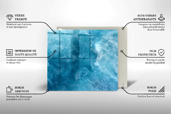 Tűzhelyvédő üveglap Nyílt víz