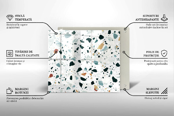 Tűzhelyvédő üveglap Könnyű kőedény