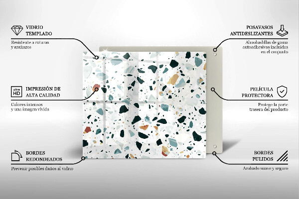 Tűzhelyvédő üveglap Könnyű kőedény