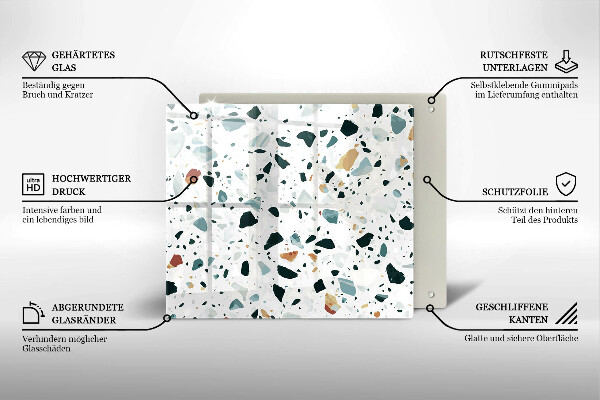 Tűzhelyvédő üveglap Könnyű kőedény