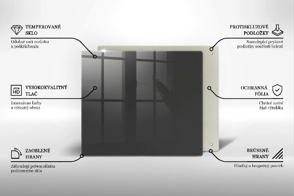 Tűzhelyvédő üveglap Szürke színű