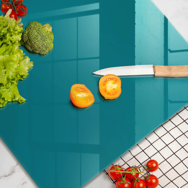 Tűzhelyvédő üveglap Türkiz
