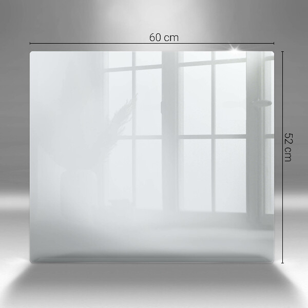 Tűzhelyvédő üveglap fehér szín