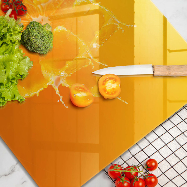 Tűzhelyvédő üveglap Lédús narancssárga gyümölcs