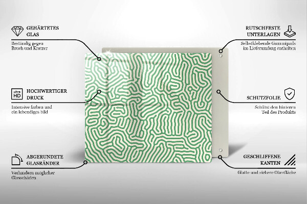 Tűzhelyvédő üveglap Absztrakt vonalak