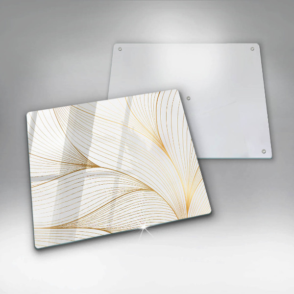 Tűzhelyvédő üveglap Modern vonalak minta