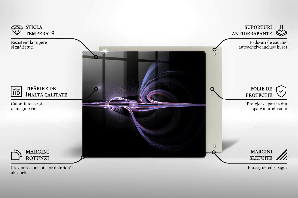 Tűzhelyvédő üveglap Modern absztrakció