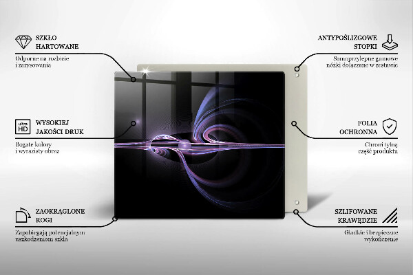 Tűzhelyvédő üveglap Modern absztrakció