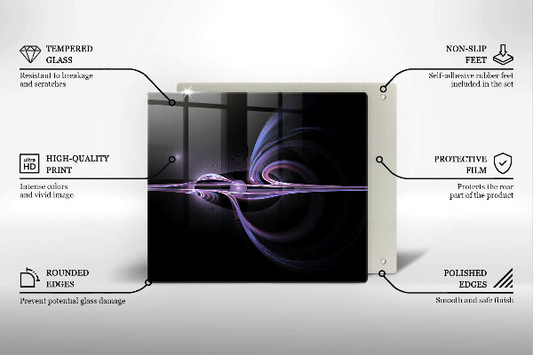 Tűzhelyvédő üveglap Modern absztrakció