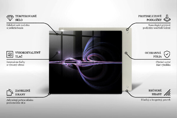 Tűzhelyvédő üveglap Modern absztrakció
