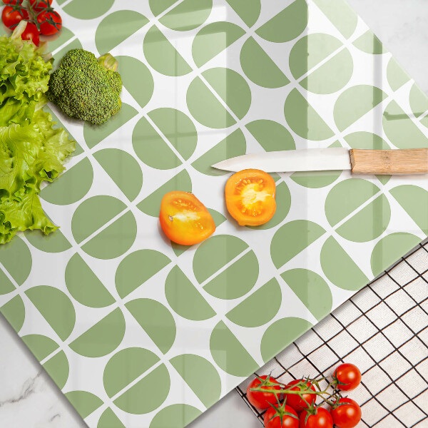 Tűzhelyvédő üveglap Boho formák mintája