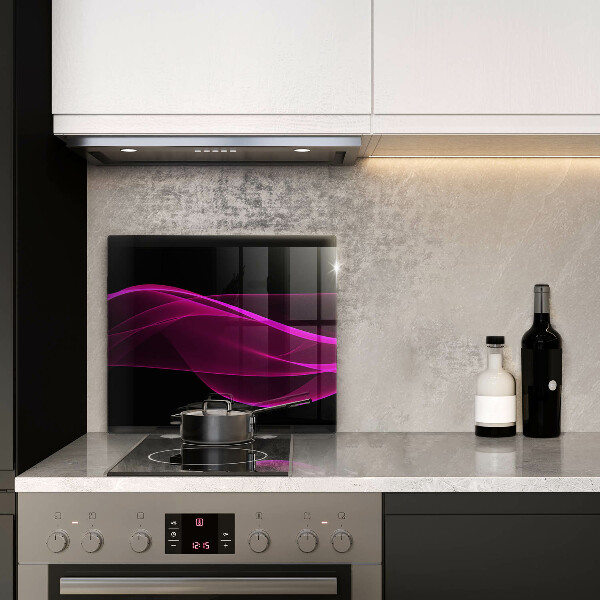 Tűzhelyvédő üveglap Rózsaszín absztrakció