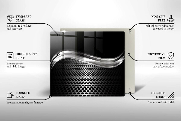 Tűzhelyvédő üveglap Fém szerkezet