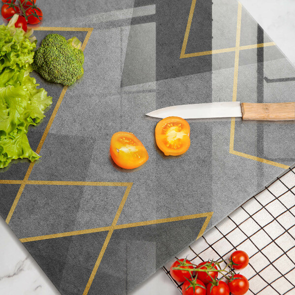 Tűzhelyvédő üveglap Éles formák