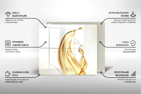 Tűzhelyvédő üveglap olivaolaj