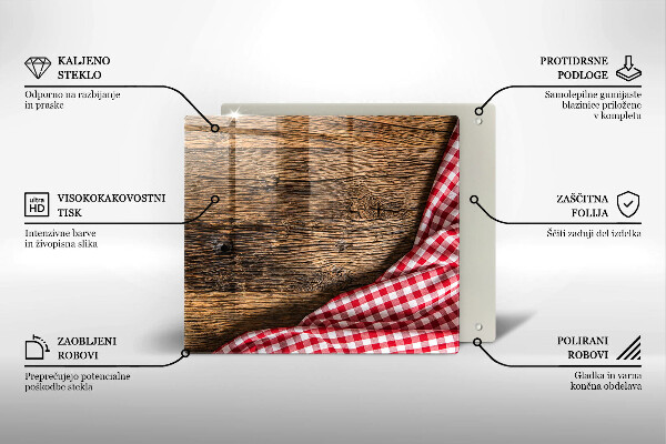 Tűzhelyvédő üveglap Faasztal