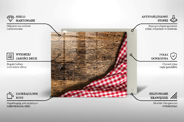 Tűzhelyvédő üveglap Faasztal