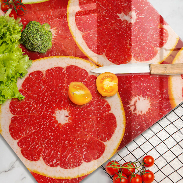 Tűzhelyvédő üveglap Grapefruit szeletek